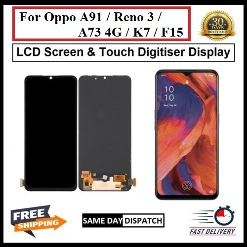 For Oppo A91 /Reno 3 /A73 4G /K7 /F15 Display Screen Touch Digitizer Replacement - Picture 1 of 4