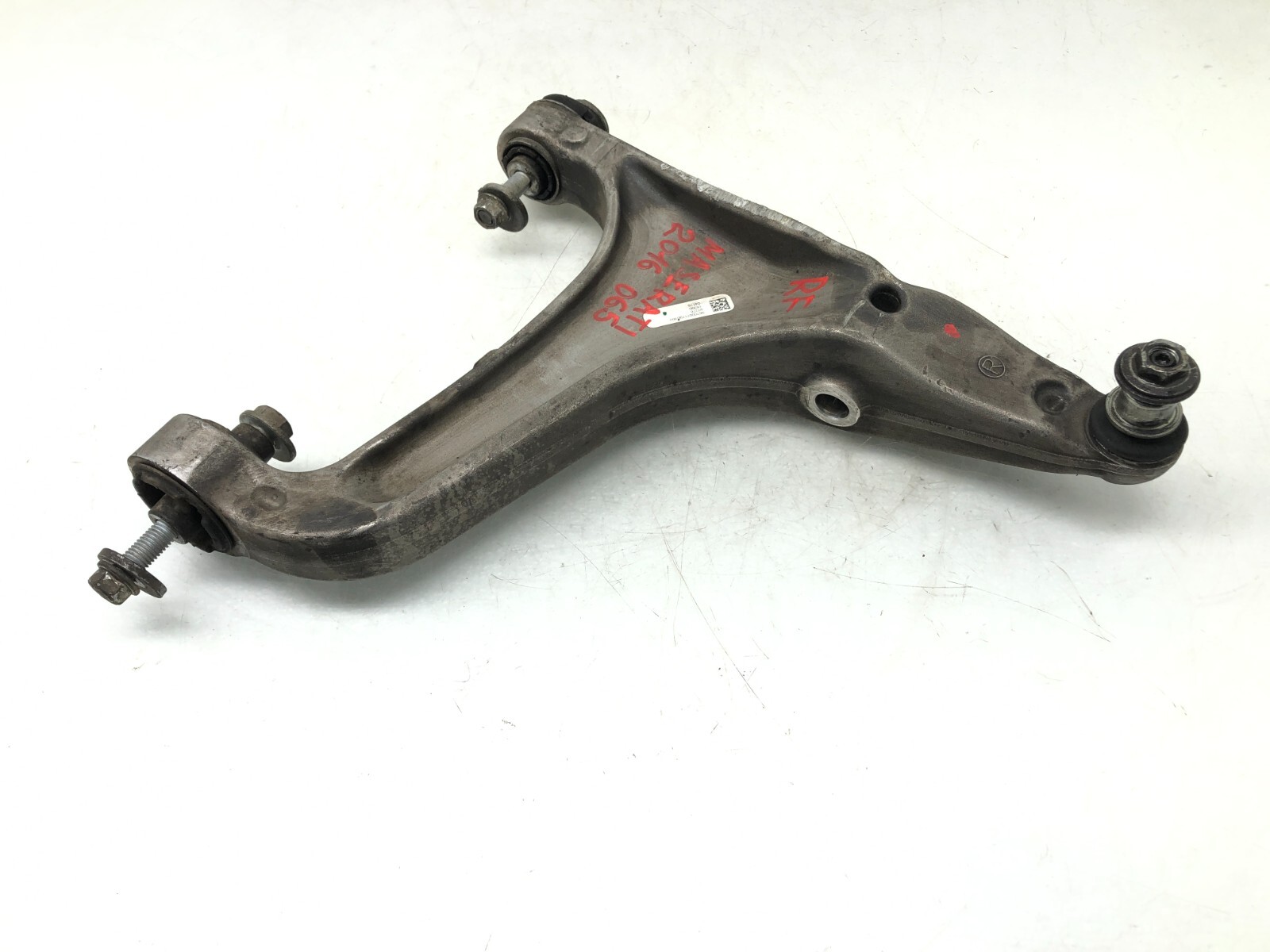 2014-2019 MASERATI GHIBLI S RWD RIGHT PASSENGER FRONT CONTROL ARM OEM.