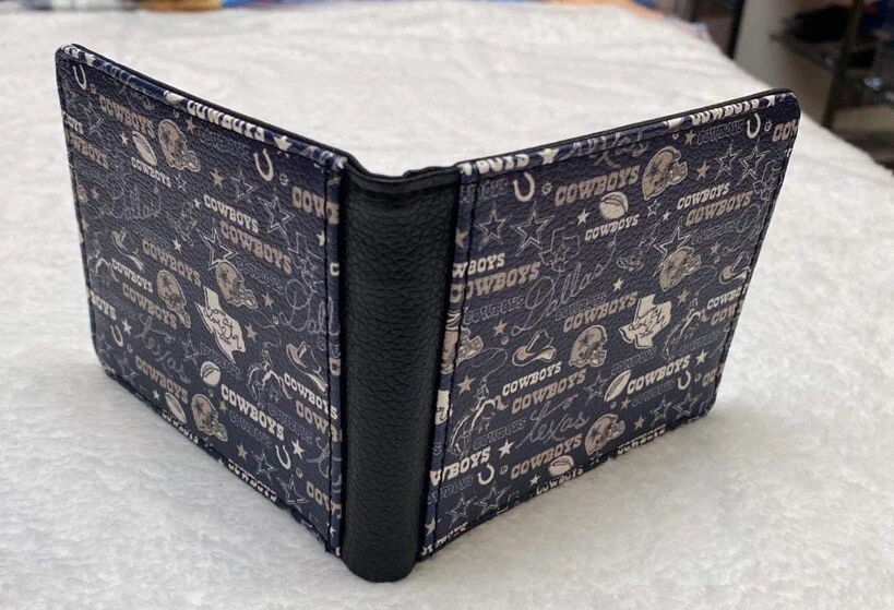 Dallas Cowboys NFL Equipos de Fútbol Fans PU Cartera Doble Cara Impresa😝 Foto 4 de 4