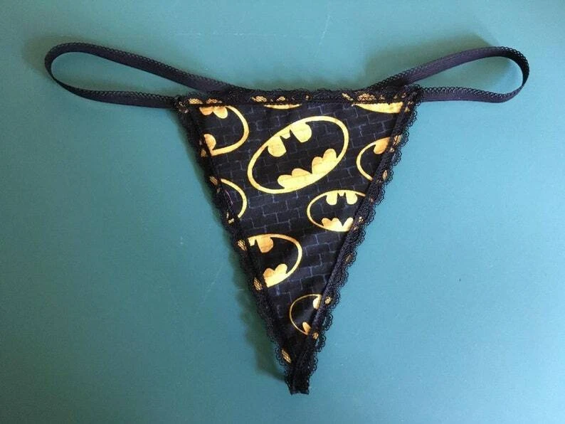 Womens BATMAN Superhero Movie String Thong Disney Panty Underwear