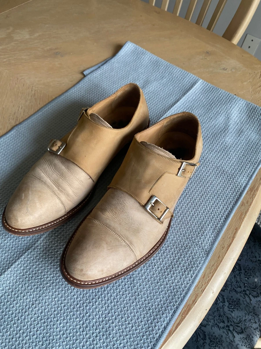 Casual double top monk strap shoes