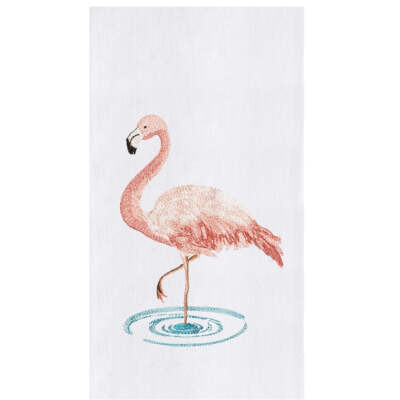 C&F C86171674 Water Flamingo Flour Sack Towel 18 x 27 Inches