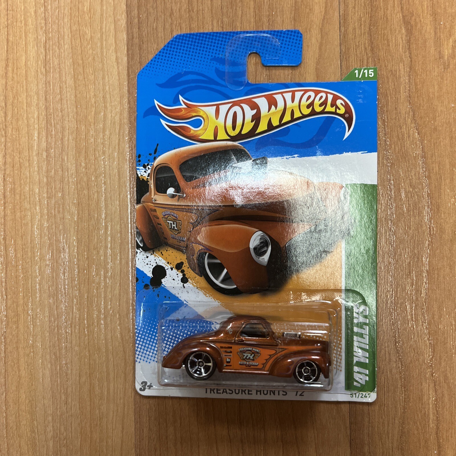 2012 Hot Wheels Treasure Hunts '41 Willys Orange Limited Edition #1 Of 15 1/64