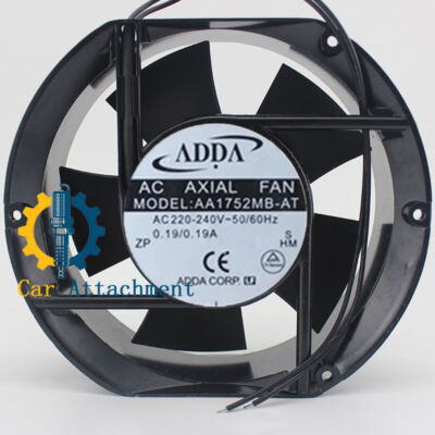 1 piece ADDA fan AA1752MB-AT 220V AC 17251 17cm 2 wires, aluminum frame fan -