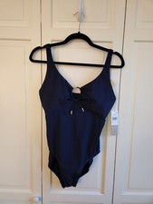 NWT Amoressa by Miraclesuit Glimmer New Moon One Piece Swimsuit 170 New, sz 8