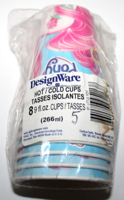 DesignWare Hot/Cold Paper Party Cups 9 fl. oz x 40 Cups - My Little Pony Pattern