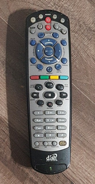 Dish Network 3.4 IR TV1 Remote Control - Replacement For 322, 301, 311, VIP211, VIP222 Receivers