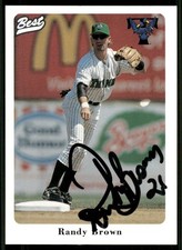 1996 Trenton Thunder RANDY BROWN Signed Card autograph auto RED SOX