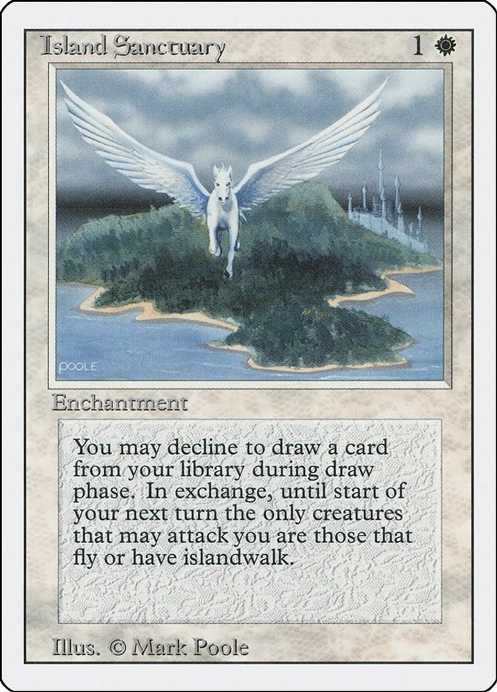 Island Sanctuary #25 (MP) Revised Edition (3ED) MTG