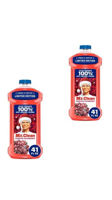 #ad Mr Clean Frosted Cranberry Multi Surface Cleaner Limited Edition 2 Pack 41oz Eac $38.99