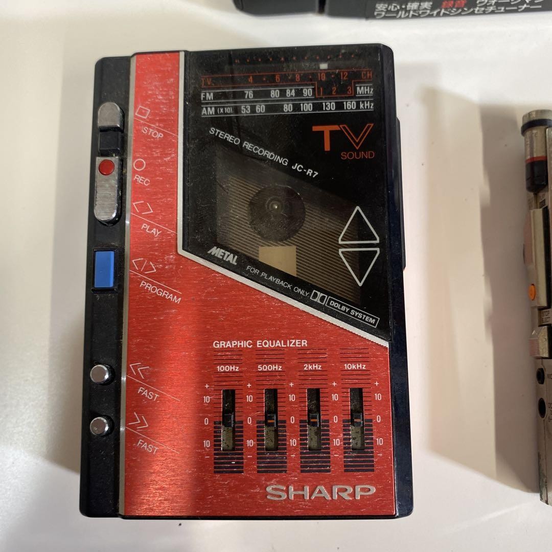 ポータブルプレーヤー Sony Walkman EX & Sharp JC-R7 & National Vintage Sony Walkman Ex Sharp Jc-R7 & National Portable