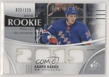 2019 Upper Deck SP Game Used Rookie Relic Blends 22/125 Kaapo Kakko #RRB-KK 1s30