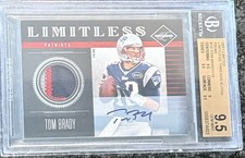 2011 Panini Limited - Tom Brady #19 Threads Auto  /10 BGS 9.5