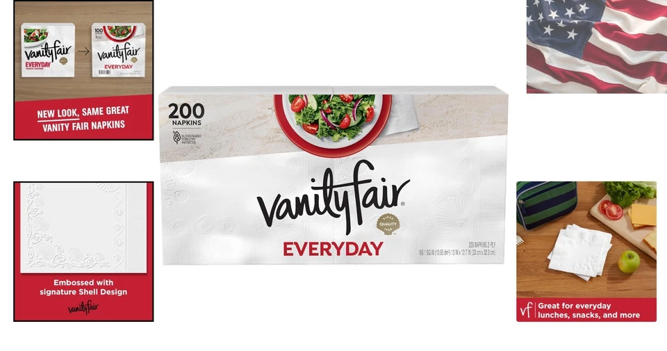 Servilletas de papel sostenibles de 200 unidades - Textura suave y elegancia clásica para eventos Foto 2 de 4