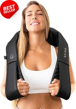 Shiatsu Massager with Heat Deep Tissue Pillow for Neck Back Shoulders Electric