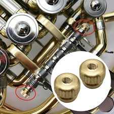 2Pcs French Brass Instrument Knurled Cap Screw Noise Reduction for Stage