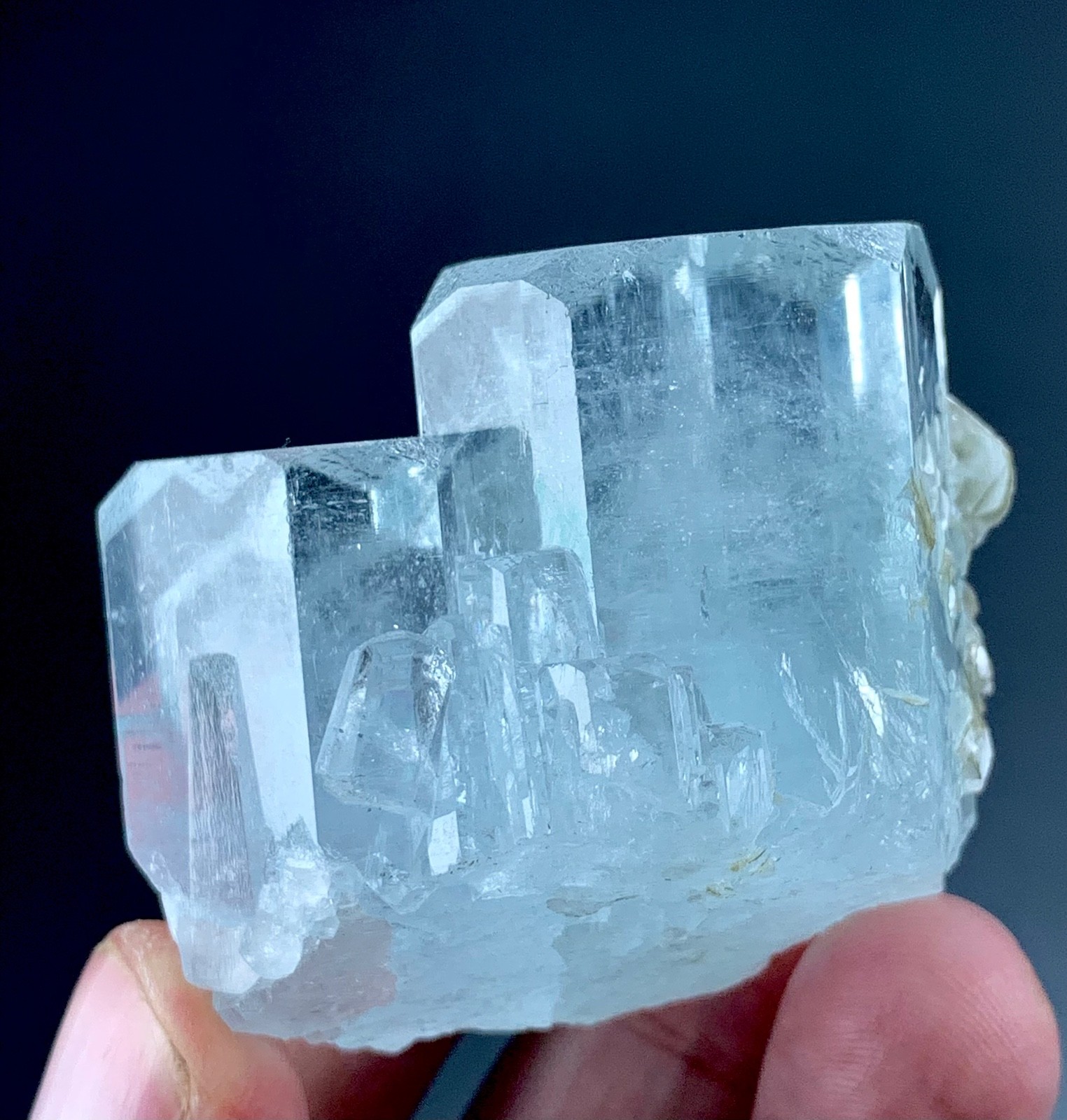 Stepwise Aquamarine Crystal Specimen From Pakistan 71 GM