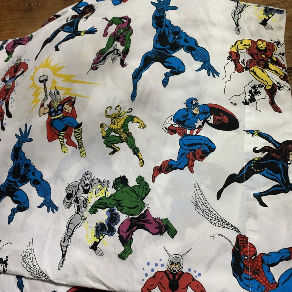 Pottery Barn Kids Marvel Heroes Comics 3-teiliges Set flach geschnitten PC Baumwolle - Bild 4 von 4