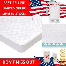Luxury Waterproof Mini Crib Mattress Protector 38"x24" - Ultra-Soft Noiseless