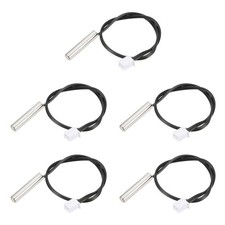 5pcs 5K Temperature Sensor Probe, Stainless Steel Thermal Sensor Probe 20cm