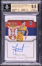 Nikola Jokic 2015 National Treasures International Auto ROOKIE /75 BGS 9.5 / 10