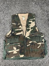 Vintage 80  s Sports Afield Camo Hunting Vest Mens Medium