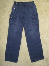Carhartt FR Jeans Men 34x36 Blue Flame Fire Resistant Cargo Pants Workwear CAT2