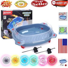 Light Ignite Spinning Tops Battle Set   Glow Tech, Stadium  Launchers for Kids