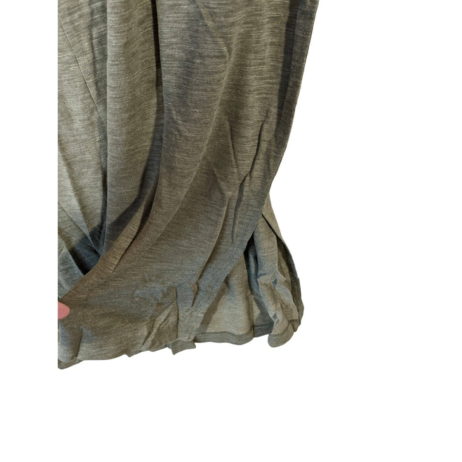 VETEMENTS TShirt Vestito Manica Corta Midi Jessica Simpson Verde S Girocollo Tasche Casual Strato