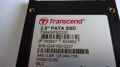 IDE Festplatte Transcend SSD 64 GB, 2.5 Zoll