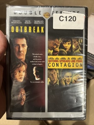 Contagion / Outbreak Double Feature (DVD) Rene Russo, Dustin Hoffman, Morgan F..