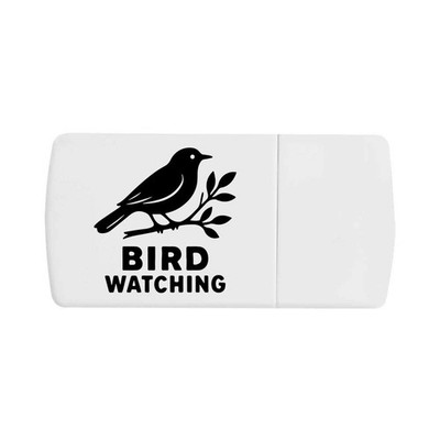 Pillendose ''Vogelbeobachtung Natur Design'' mit Tablettenteiler (PI00036534)