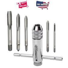 Adjustable T-Handle Ratchet Tap Wrench Set M3-M8 Metric Thread Taps Reversible
