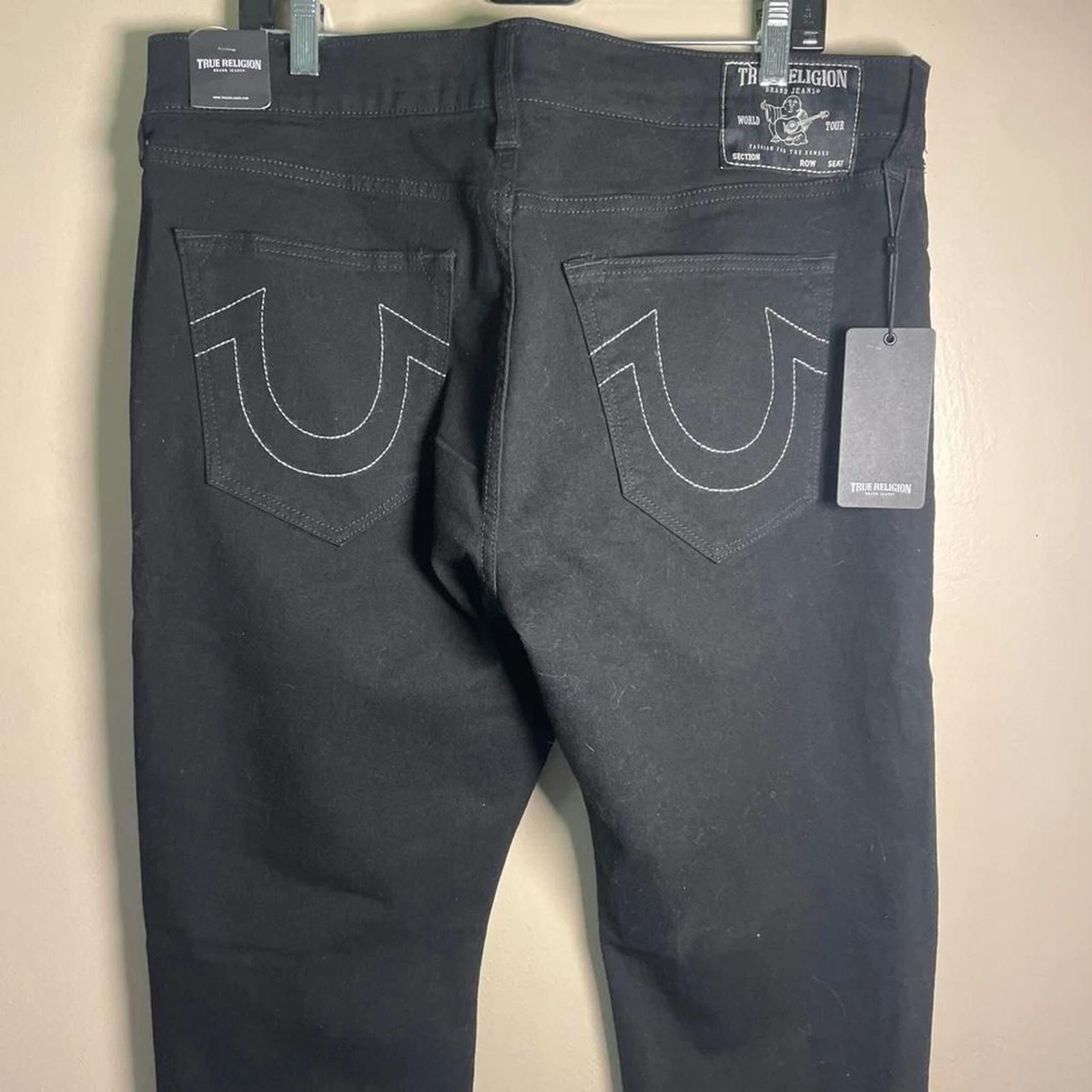 True Religion Black Jeans for Men in 32 Inseam for sale | eBay