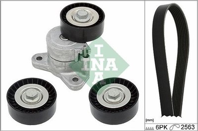 Ina V-ribbed Belt Set Fits Citroën Mitsubishi Peugeot 4007 C-crosser C-crosser E