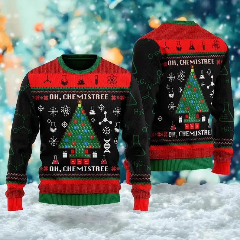 Oh, Chemistree Science Ugly Christmas Sweater