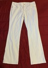 Carries Women’s Flared White Denim Stretch 5-Pocket Button Closure Jeans 12 — photo 1