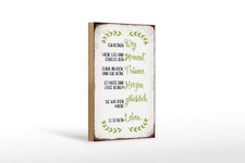 Holzschild geh deinen Weg lache viel, 3 verschied. Größen, Deko Spruch