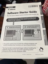 Canon Software Starter Guide Digital Camera Manual Instructions Only Version 28