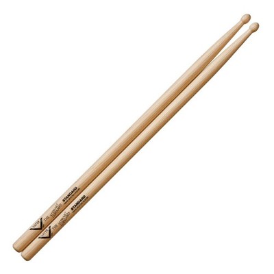 Vater Hickory Drumsticks Rounded Oval Bead Clear Tones Percussion Accessories