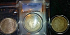 1893-CC , 1893-S, 1893-O, Morgan Silver Dollar (3) $1 Coins .900 fine-#0290EPC