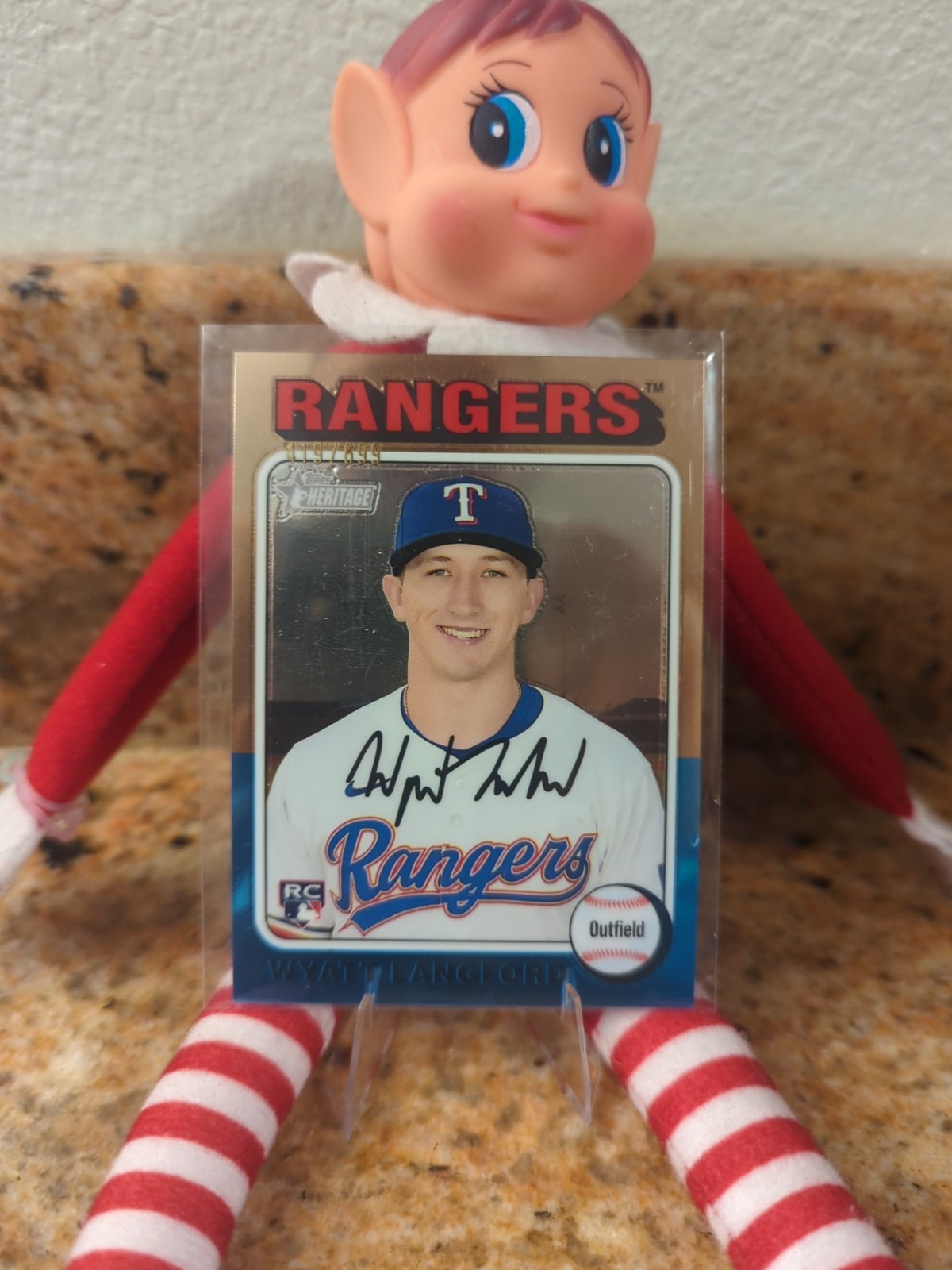 2024 Topps Heritage High Number - Rookies Wyatt Langford #581 Chrome /699 (RC)