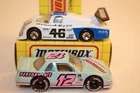 Two (2) Matchbox Lesney Cars in original boxes SAUBER GROUP C / CHEVROLET LUMINA