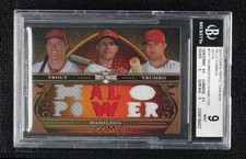 2013 Triple Threads Relic Combos Sepia 5/27 Mike Trout Mark Trumbo BGS 9 0sv2