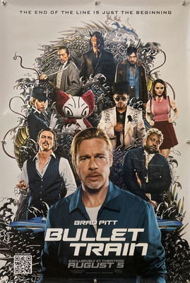BULLET TRAIN Original One Sheet Movie Poster - 2022 - BRAD PITT