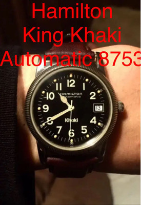 Hamilton 8753 Analog Automatic Men King Khaki Vintage Hamilton 8753 Analog Automatic Men King Khaki Vintage