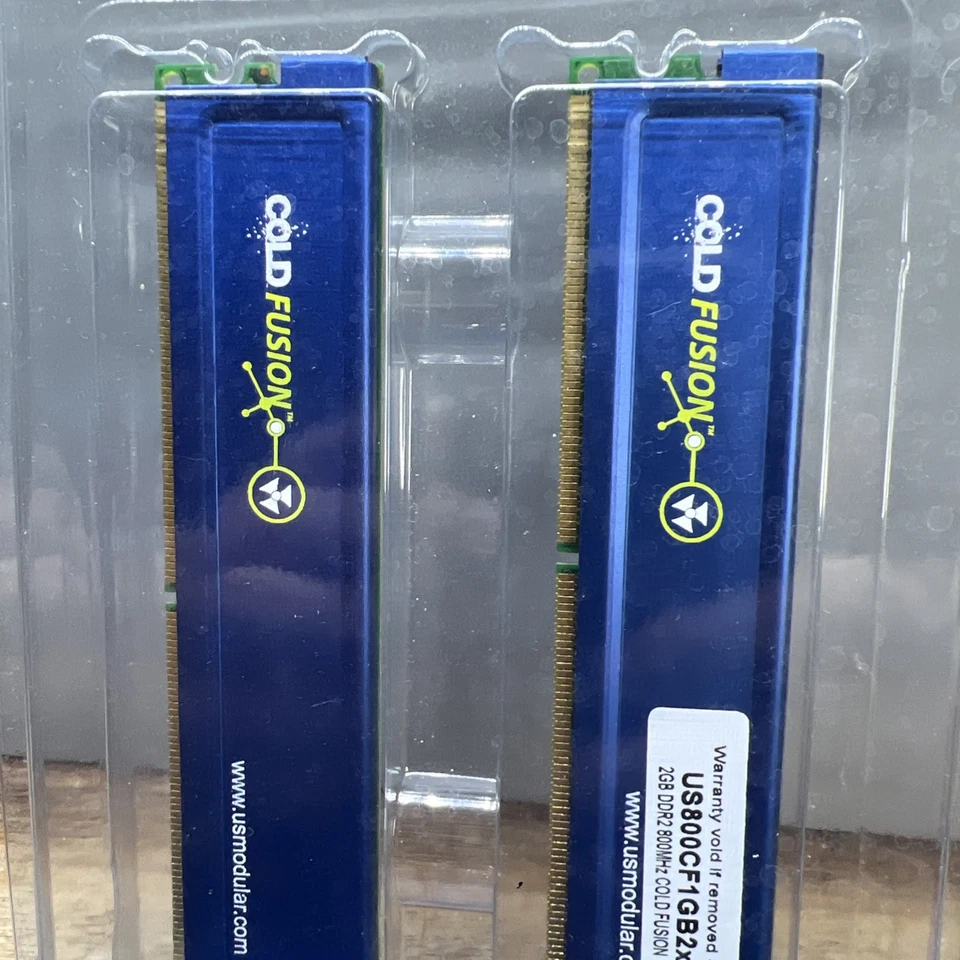 Cold Fusion 2 x 1GB DDR2 800MHz US800CF1GB2x2 New - Image 2 of 4
