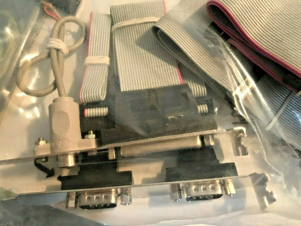 NUEVO JUEGO DE CABLES ASUS 5 EN 1 AT MOBO VINTAGE: DISQUETE, IDE, 2 9 PINES SERIE 1 PAR RM1 Foto 3 de 4