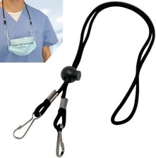 5 Pack - Adjustable Face Mask Lanyard - Mask Holder - Two Hooks by Specialist ID