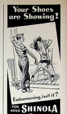 1948 Shinola Wax Liquid Shoe Polish Vintage 1940s Print Ads Segment Teenagers